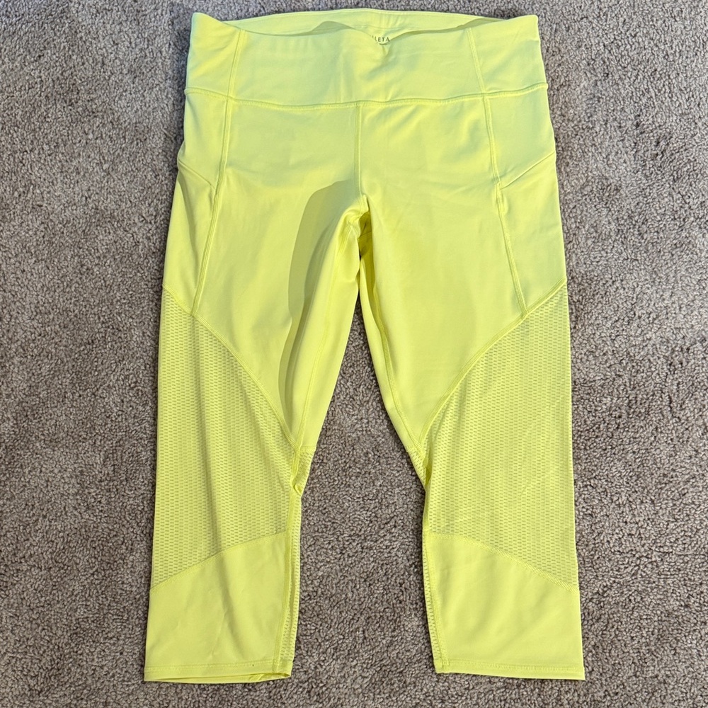 Athleta Neon Yellow Women's Leggings